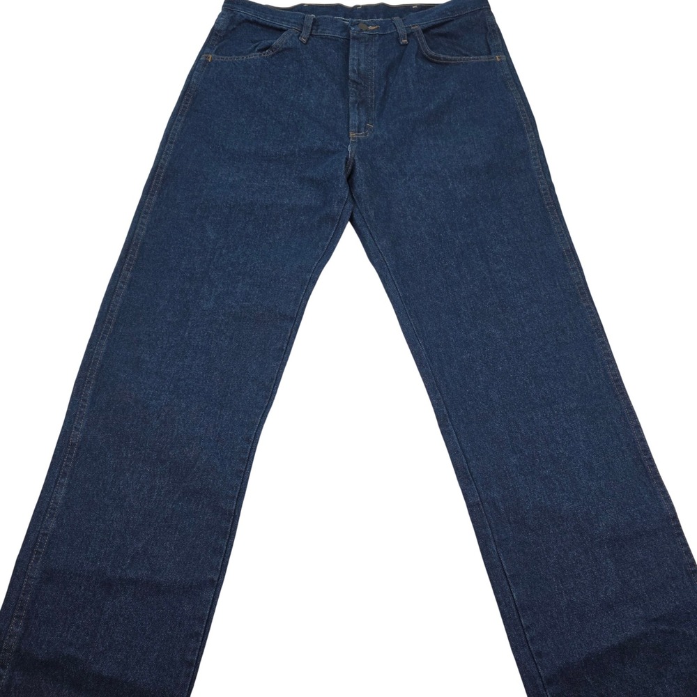 Rustler Mens Regular Fit Straight Leg Heavyweight Denim Jeans Blue 36x36 87619PW